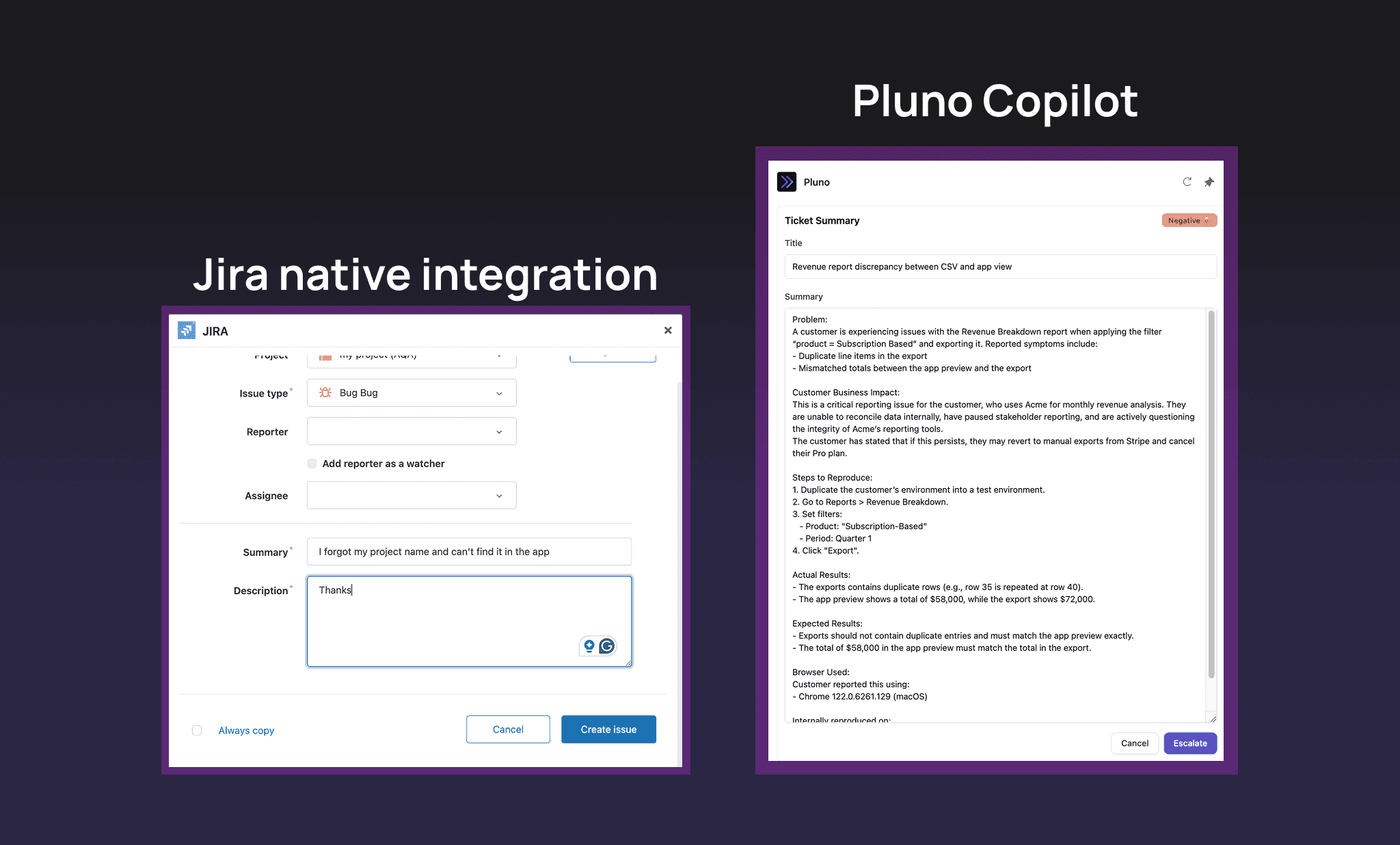 Zendesk Jira Integration (native) vs Pluno AI: The Switch to the Latter Solution Explained